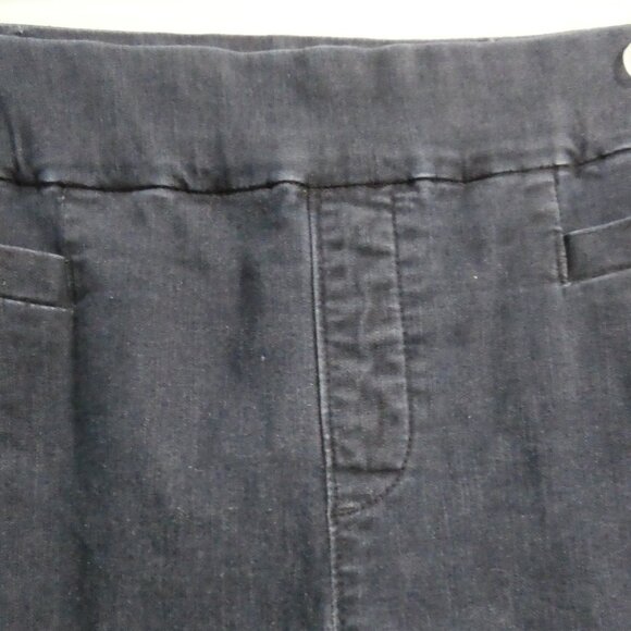 LEE - Style Wrap | size 14 medium | Blue Denim - Jean Capri Pants - Picture 3 of 16